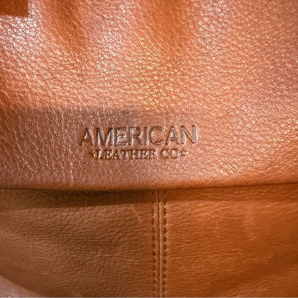 American Leather Co. Women's Leather Backpack - Chestnut Brown - Picture 3 of 12